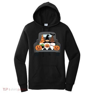 Halloween Gnomes In Truck Women's Hoodie