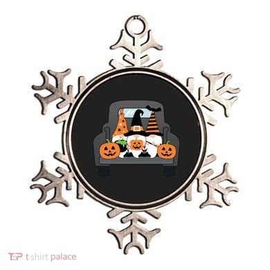 Halloween Gnomes In Truck Ornament
