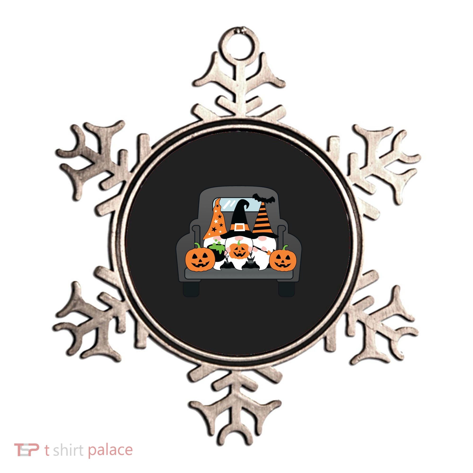 Halloween Gnomes In Truck Ornament