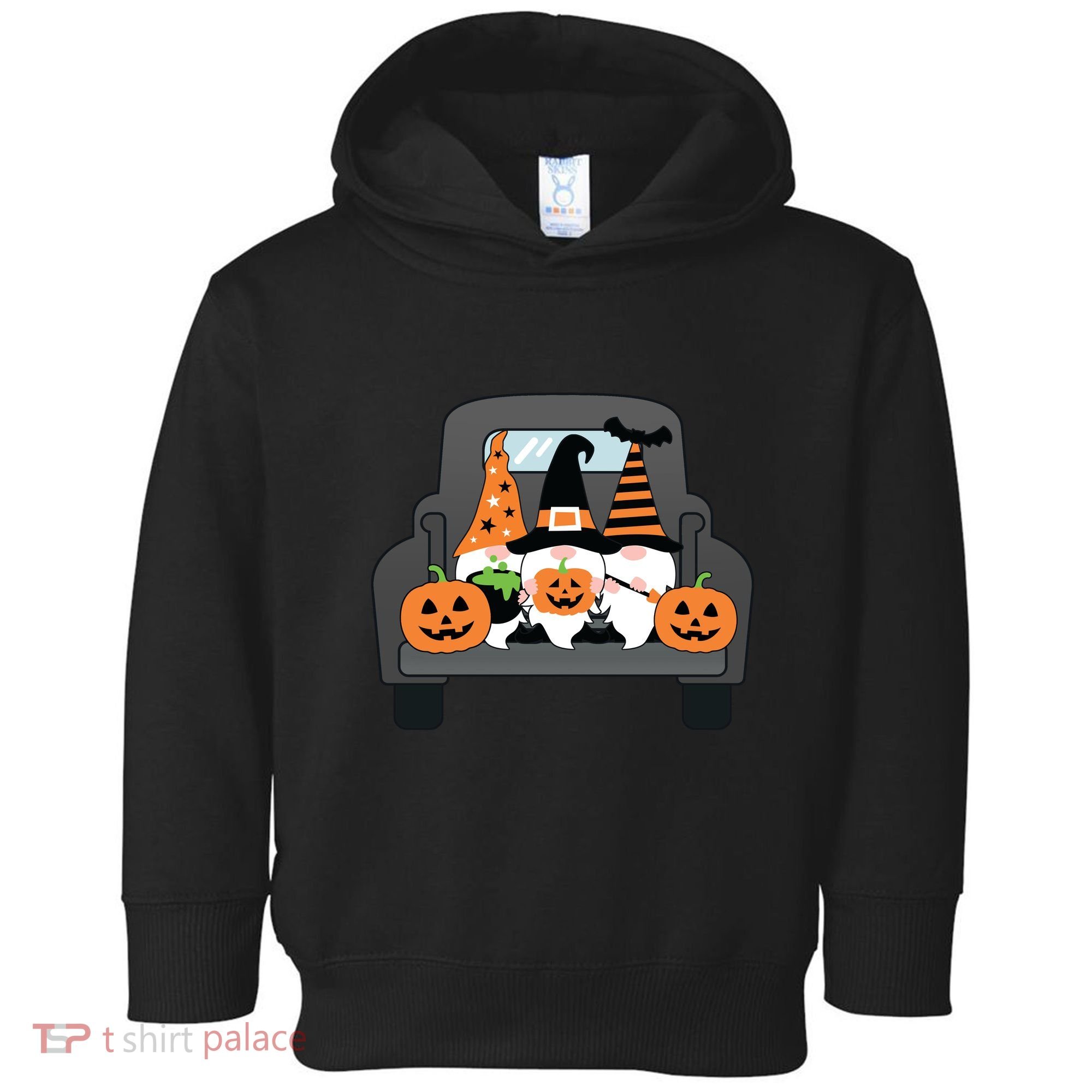 Halloween Gnomes In Truck Toddler Hoodie