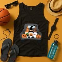 Halloween Gnomes In Truck Tank Top thumb 4