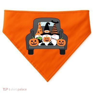 Halloween Gnomes In Truck USA-Made Doggie Bandana
