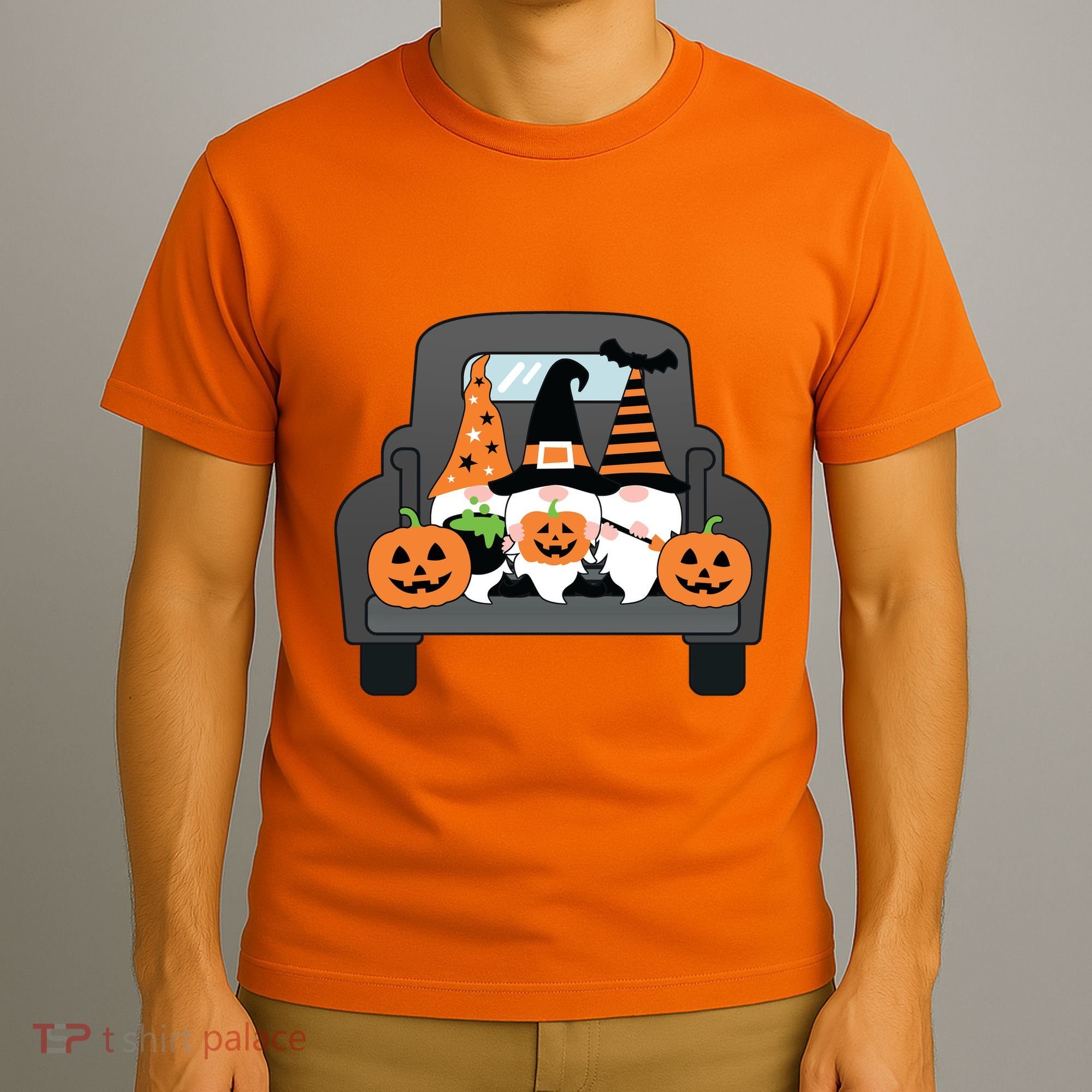 Halloween Gnomes In Truck T-Shirt