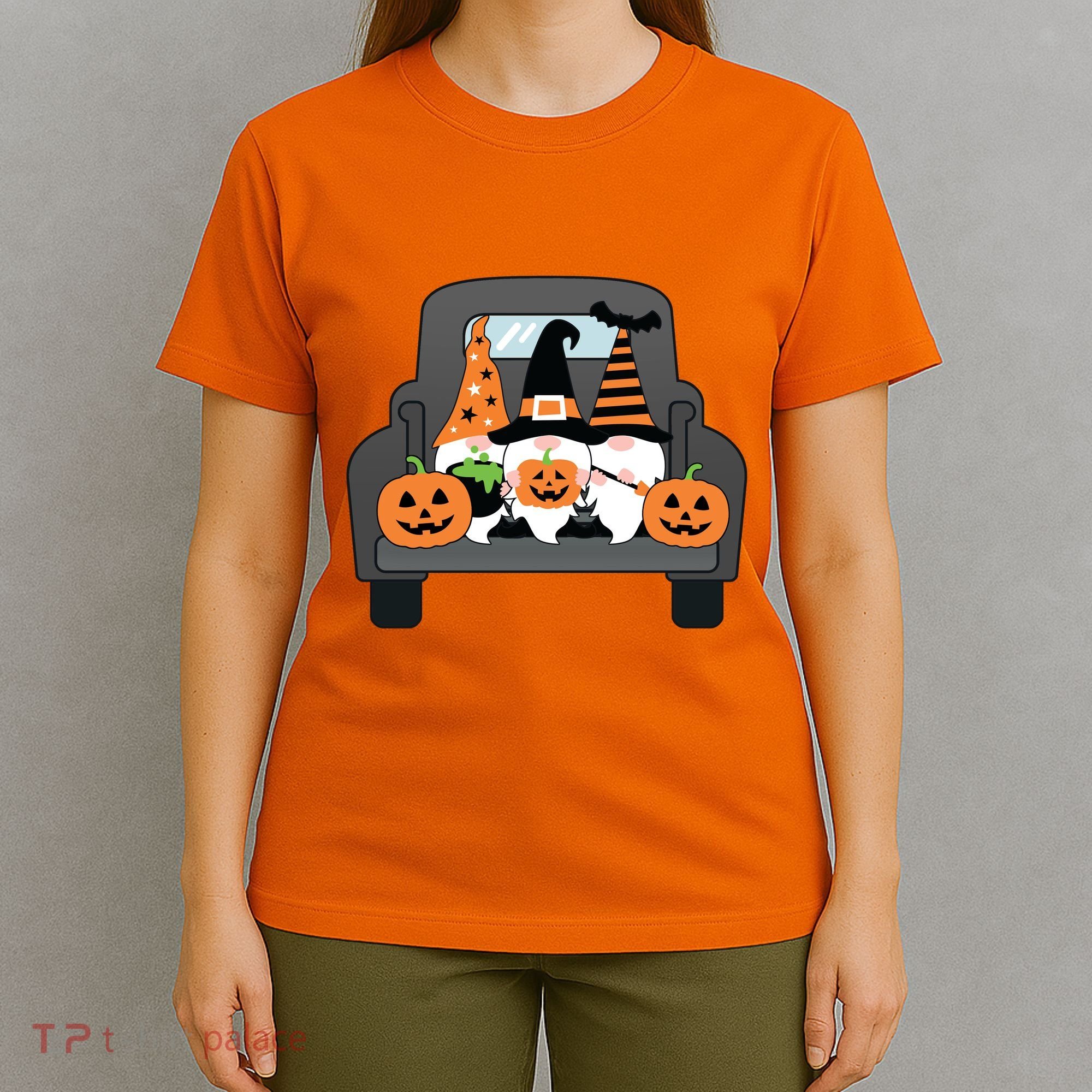 Halloween Gnomes In Truck T-Shirt