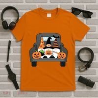 Halloween Gnomes In Truck T-Shirt thumb 5