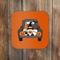 Halloween Gnomes In Truck Coaster thumb 0