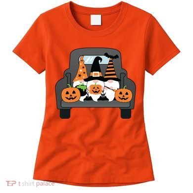 Halloween Gnomes In Truck Women's T-Shirt