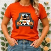 Halloween Gnomes In Truck Women's T-Shirt thumb 2