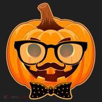 Halloween Hipster Pumpkin Women's Sweatshirt thumb 2