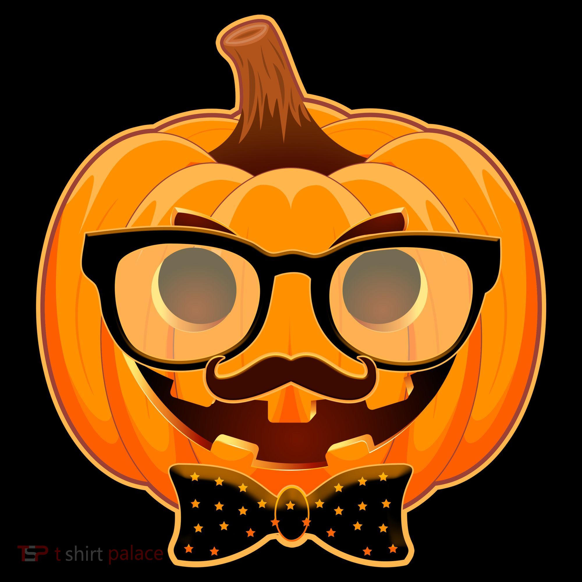 Halloween Hipster Pumpkin Hoodie