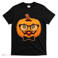 Halloween Hipster Pumpkin T-Shirt thumb 0