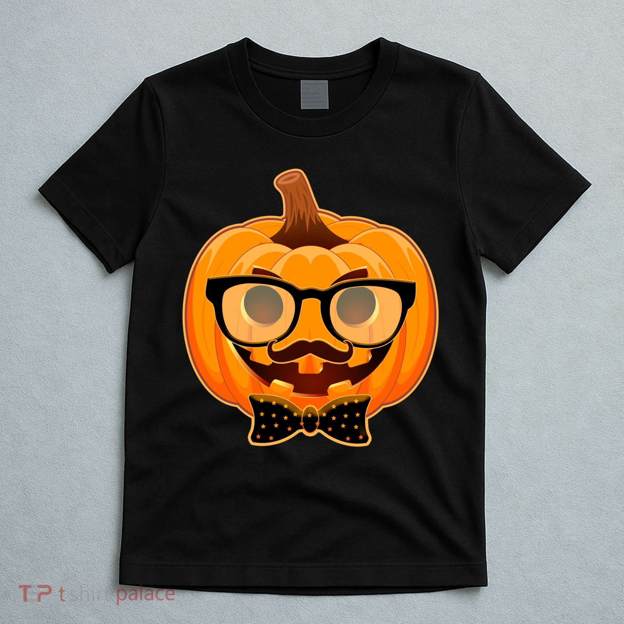 Halloween Hipster Pumpkin T-Shirt