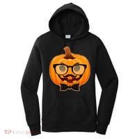 Halloween Hipster Pumpkin Women's Hoodie thumb 0