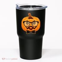 Halloween Hipster Pumpkin Tumbler thumb 0