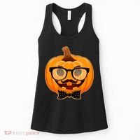 Halloween Hipster Pumpkin Women's Tank Top thumb 0