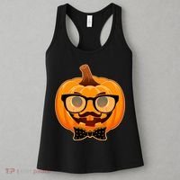 Halloween Hipster Pumpkin Women's Tank Top thumb 3