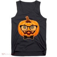 Halloween Hipster Pumpkin Tank Top thumb 0