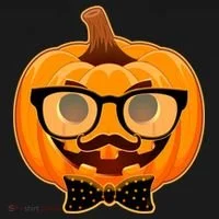 Halloween Hipster Pumpkin Toddler T-Shirt thumb 4