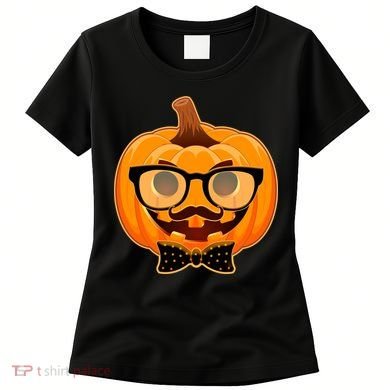 Halloween Hipster Pumpkin Women's T-Shirt