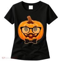 Halloween Hipster Pumpkin Women's T-Shirt thumb 0