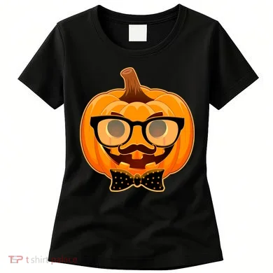 Halloween Hipster Pumpkin Women's T-Shirt