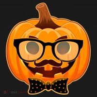 Halloween Hipster Pumpkin Tote Bag thumb 4