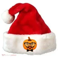 Halloween Hipster Pumpkin Santa Hat thumb 0