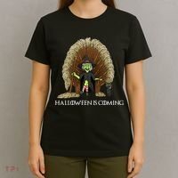 Halloween Is Coming Witch Brooms Throne T-Shirt thumb 4