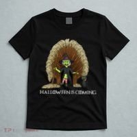 Halloween Is Coming Witch Brooms Throne T-Shirt thumb 5