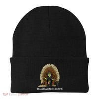 Halloween Is Coming Witch Brooms Throne Beanie thumb 0