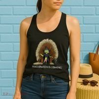 Halloween Is Coming Witch Brooms Throne Women's Tank Top thumb 2