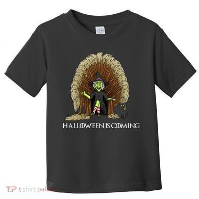 Halloween Is Coming Witch Brooms Throne Toddler T-Shirt