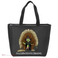 Halloween Is Coming Witch Brooms Throne Tote Bag thumb 0