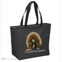 Halloween Is Coming Witch Brooms Throne Tote Bag thumb 2