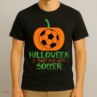 Halloween Is More Fun With Soccer T-Shirt thumb 3