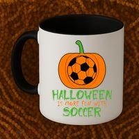 Halloween Is More Fun With Soccer Coffee Mug thumb 2