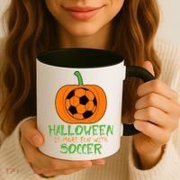 Halloween Is More Fun With Soccer Coffee Mug thumb 3