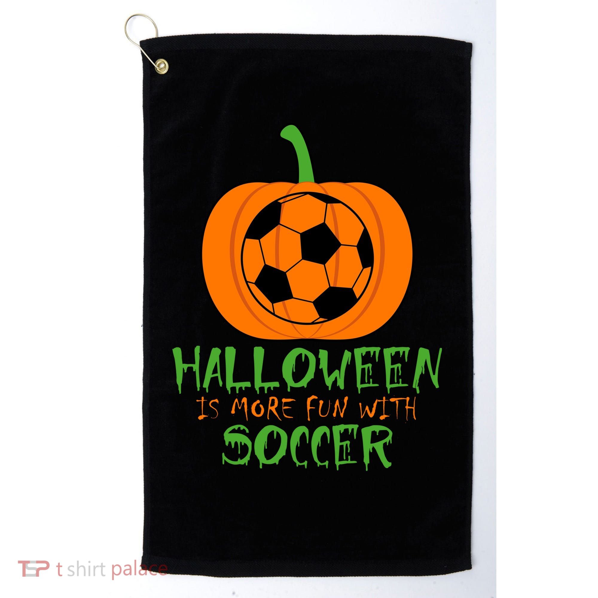 Halloween Is More Fun With Soccer Golf Towel