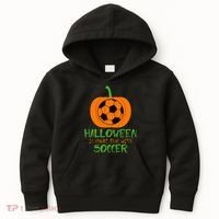 Halloween Is More Fun With Soccer Kids Hoodie thumb 0