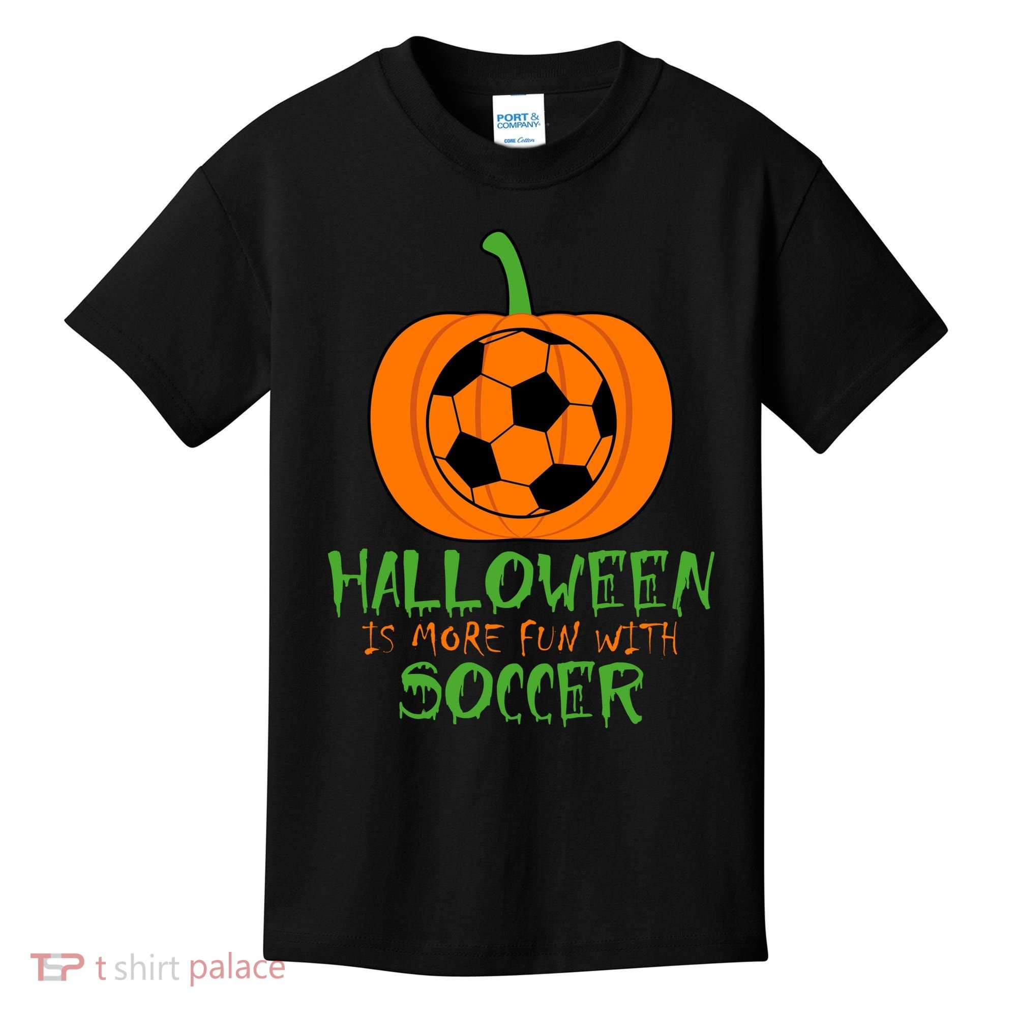 Halloween Is More Fun With Soccer Kids T-Shirt