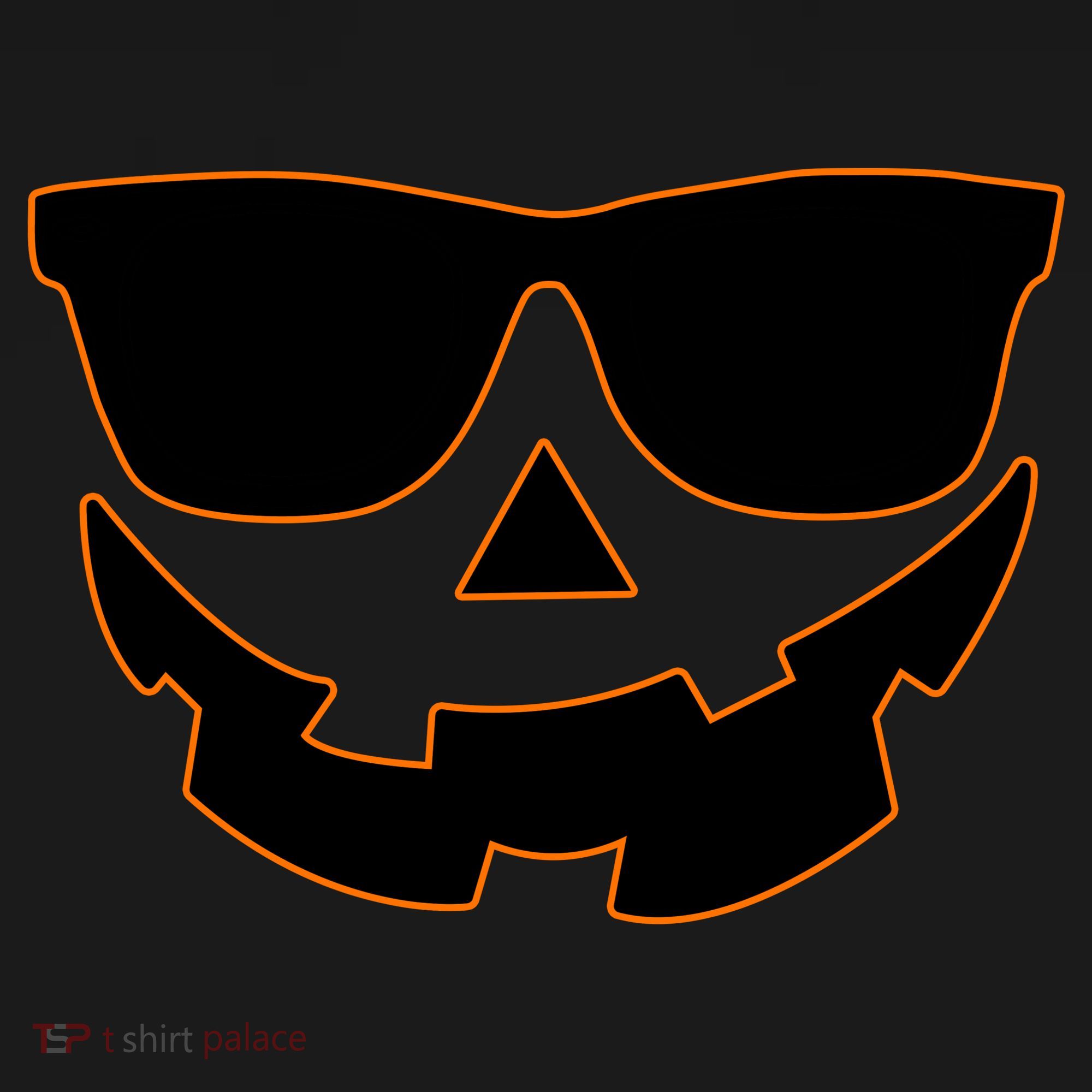 Halloween Jack-O- Lantern With Shades Doggie Tank