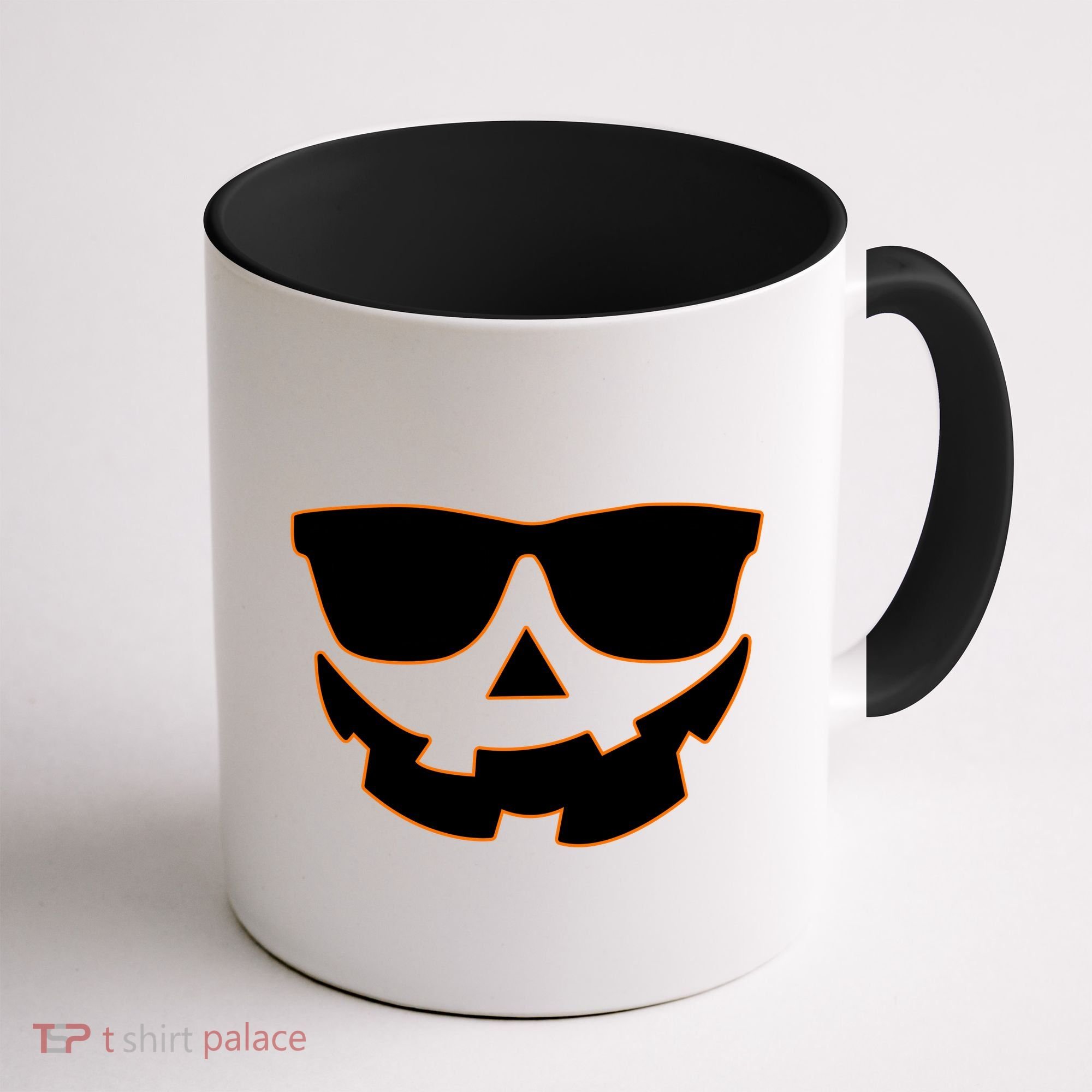 Halloween Jack-O- Lantern With Shades Coffee Mug