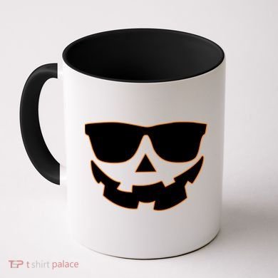 Halloween Jack-O- Lantern With Shades Coffee Mug