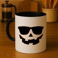 Halloween Jack-O- Lantern With Shades Coffee Mug thumb 4