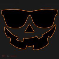 Halloween Jack-O- Lantern With Shades Toddler Hoodie thumb 2