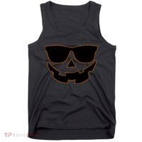 Halloween Jack-O- Lantern With Shades Tank Top thumb 0