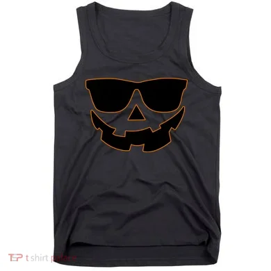 Halloween Jack-O- Lantern With Shades Tank Top
