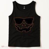 Halloween Jack-O- Lantern With Shades Tank Top thumb 2