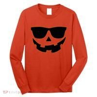 Halloween Jack-O- Lantern With Shades Long Sleeve Shirt thumb 0