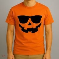 Halloween Jack-O- Lantern With Shades T-Shirt thumb 3